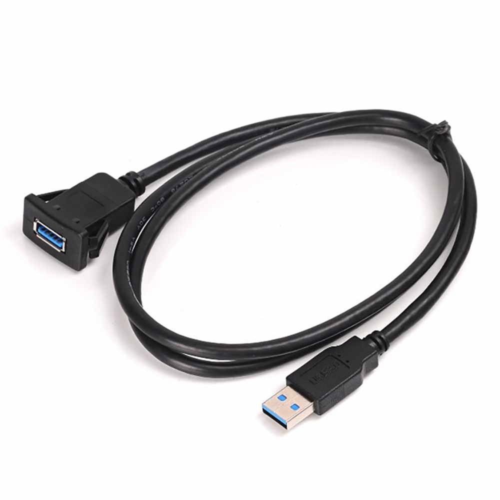 Single Port USB 3.0 Flush/Mount/Socket Flush Mount Exrending Wires Extension Cable Male To female
