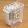 Inomata Chemical Rice Container, Bag-Wide Rice Container with Measuring Cup, 5kg