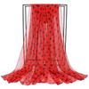 Wraps Chiffon Scarf Neckerchief Hijab Scarf Silk Scarf Polka Dot Scarf Ladies Women's Scarves Shawl
