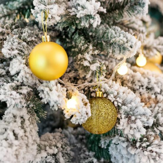 44 Pcs Christmas Balls Ornaments Shatterproof Plastic Baubles Xmas Tree Hanging Decoration for Holiday Party Wedding Decor