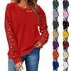 Women Tops Women's Long Sleeve Sweatshirt Casual Crewneck Loose Fit Pollover Fleece Tops