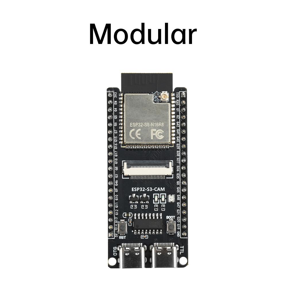 ESP32-S3-Cam Development Board Wifi BT Core Board Camera Module Onboard Esp32-S3-N16R8 Module Ch340 Dual Type-C