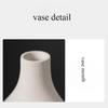Off White and Black Hollow Ceramic Vase Set of 2, Round Modern Vase Nordic Style Decor Boho Vases for Home Living Room Coffee Table Decorative 28cm
