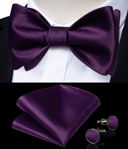 Мужской шелковый галстук-бабочка, регулируемый синий галстук-бабочка, набор запонок с цветочным принтом пейсли