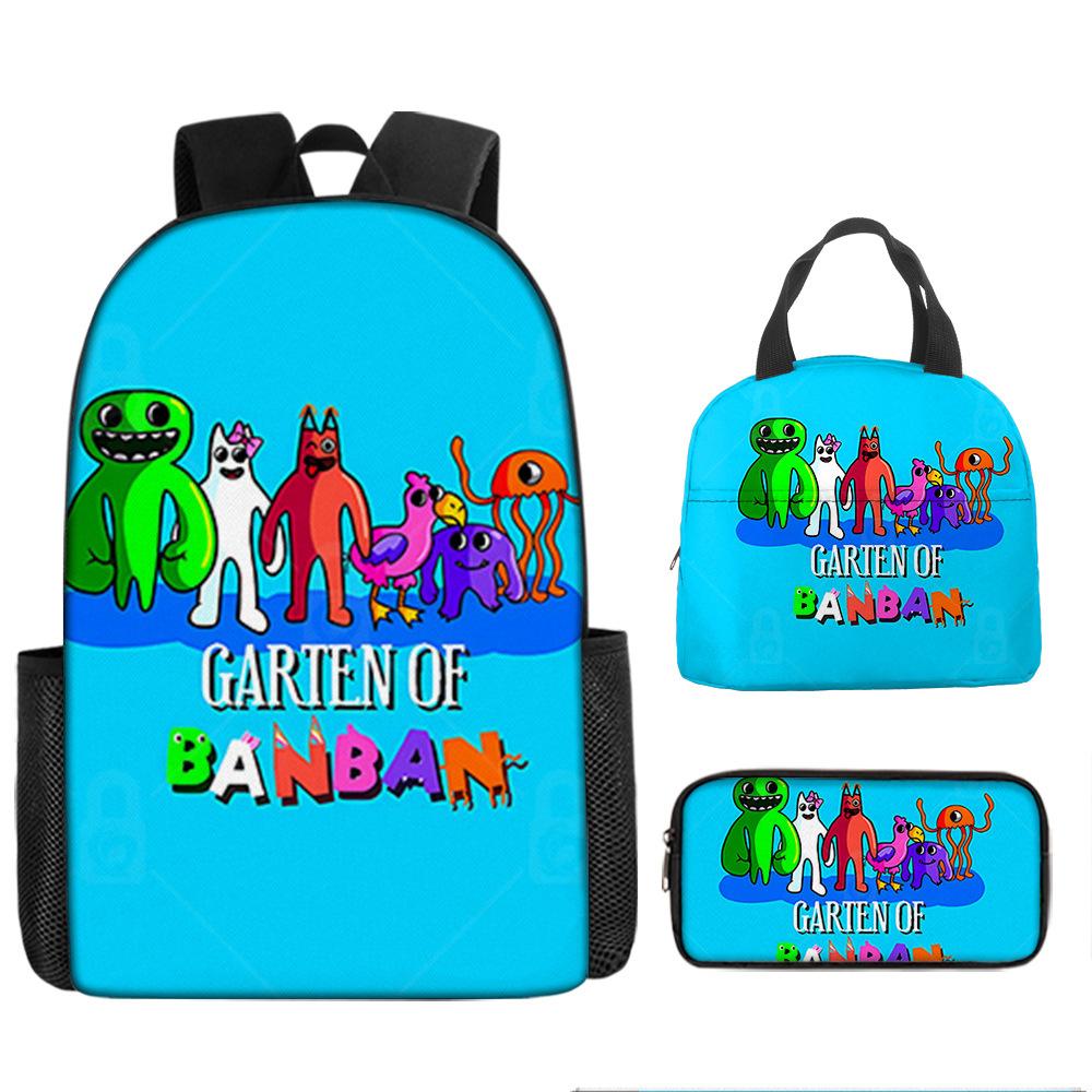 Class Garden Cartoon Primary and Secondary School School Bag Children's Backpack Backpack Three-piece Set