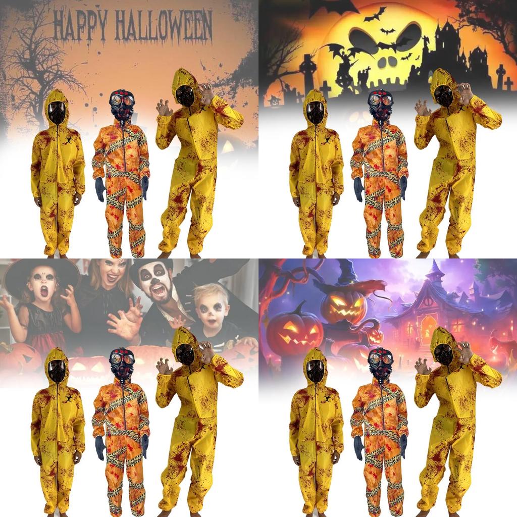 Взрослый и детский костюм для косплея Стильный наряд зомби-кризис Biohazard для вечеринок