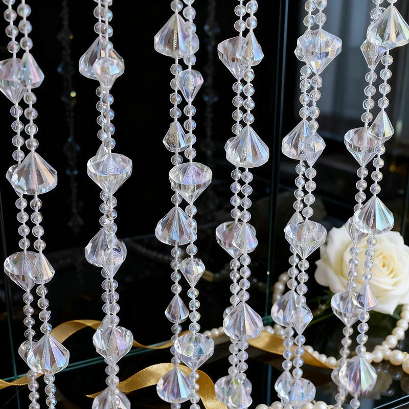 Акриловые бусины НЛО 10 мм для свадебной гирлянды, украшения прохода или люстры