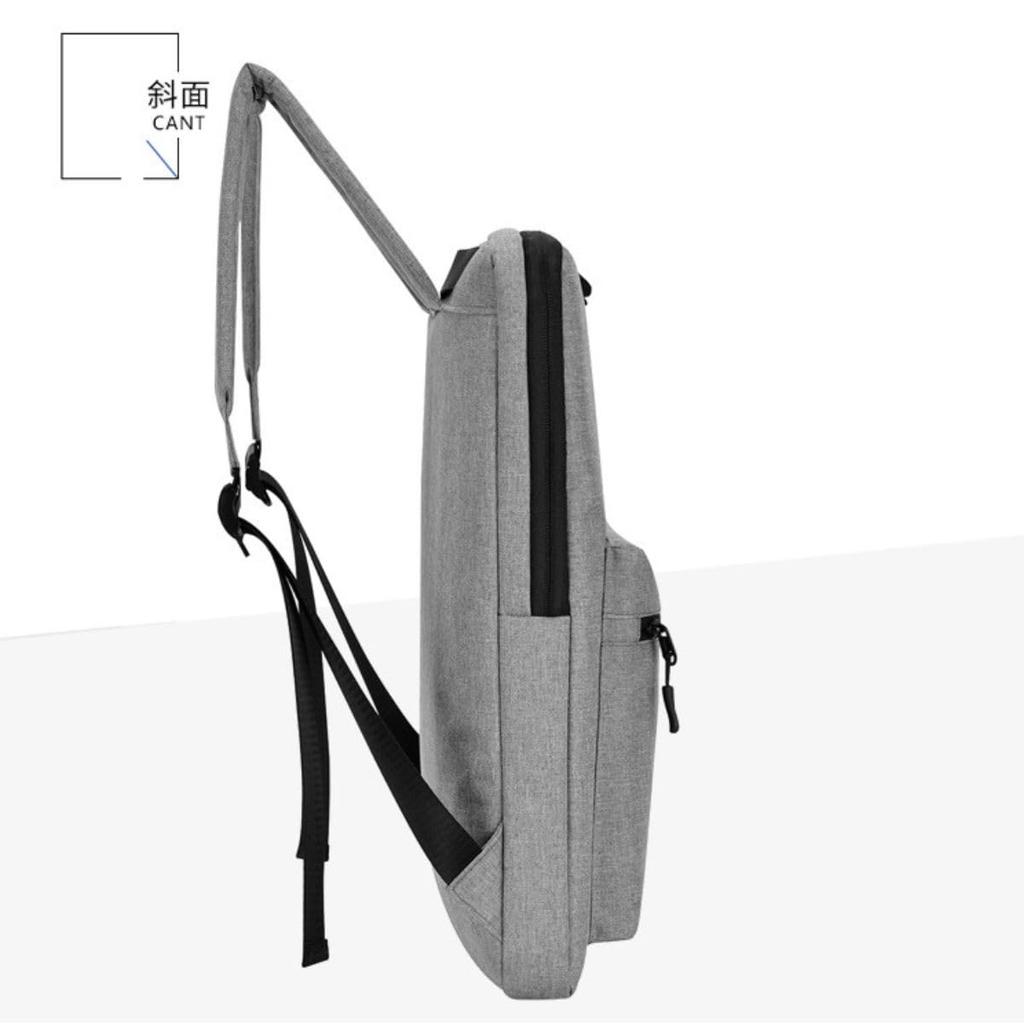 Slim 4cm Oxford Easy to Use for Laptops and Tablets Fuji-cellar Backpack, Thick, Fabric, Lightweight, Waterproof, (Black)
