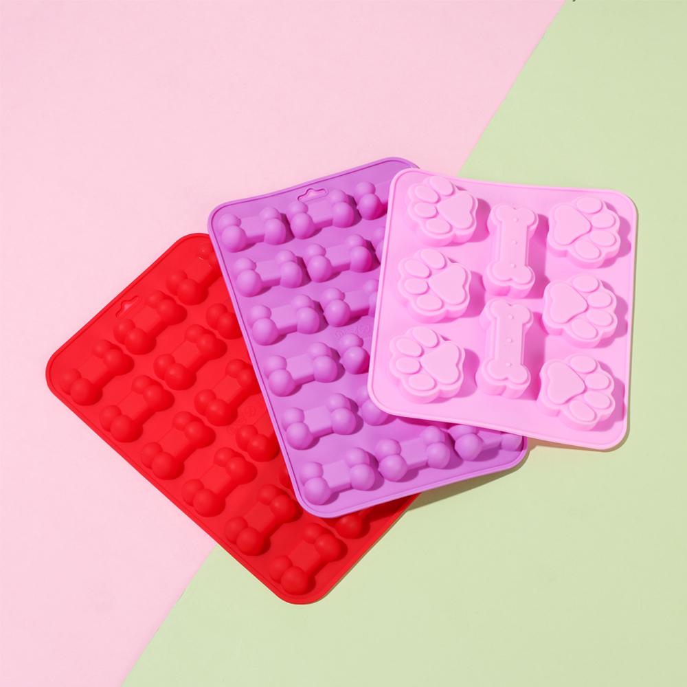 Dog Paw Handmade Candy Cookies Silicone Molds Chocolate Baking Mould Cake Making Ice Cube Tray