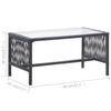 4 Piece Garden Lounge Set with Cushions Poly Rattan Black