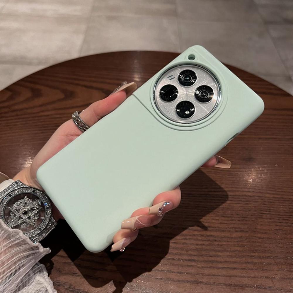 For OnePlus 12 5G Case Skin-Friendly Liquid Silicone+PC Phone Cover