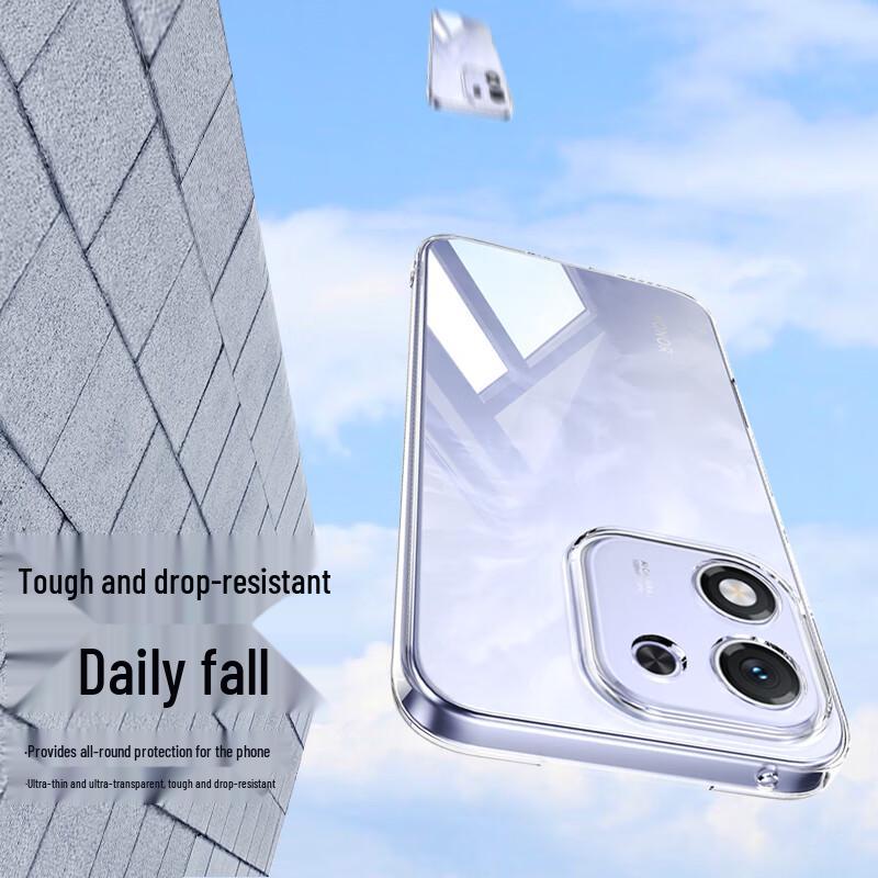 ESCASE Прозрачный противоударный чехол из ТПУ для Honor X70i
