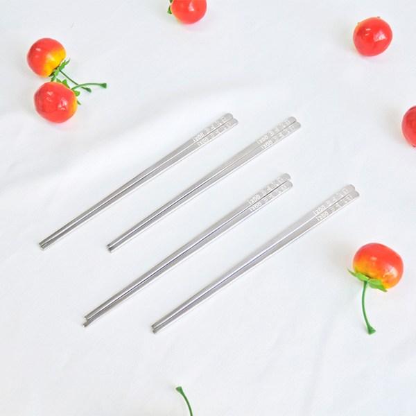 Aiju Stainless Steel Children's Chopsticks, Silver, Single Item