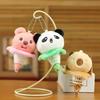 Cute Kapibala Pendant Plush Toy Doll Little Panda Bag Hanging Ornament Keychain Doll Doll