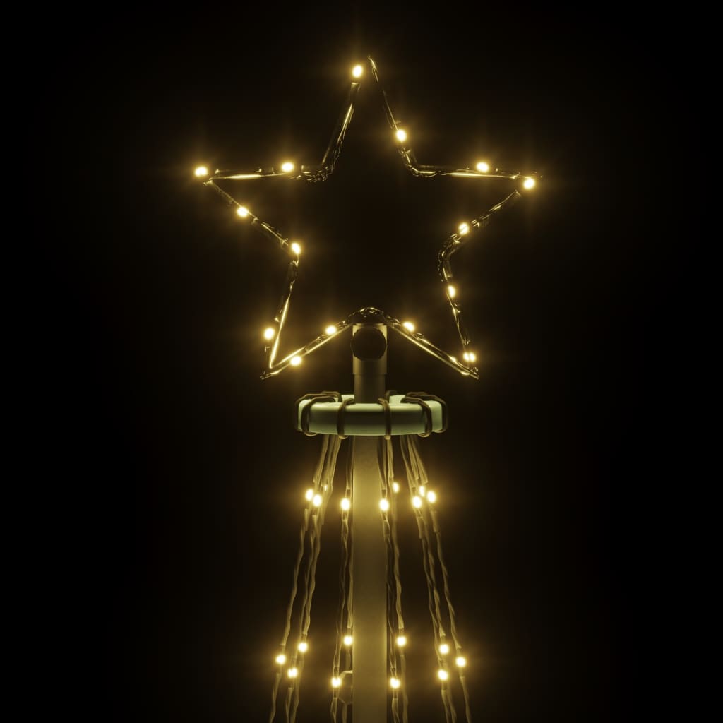 LED Christmas Tree with Ground Stakes Warm White 310 LEDs 300 cm