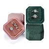 Velvet Jewelry Box Octagon Square Ring Display Box New Packing Box  Wedding