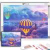 DIY 5D Diamond Painting Hot Air Balloon Cross Stitch Kit Full Drill Embroidery Mosaic Art Picture of Rhinestones Gift