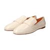 Loafers Mocha Design Leather Shoes Cm [Fabiorsconi] Women's Off-White 22.5