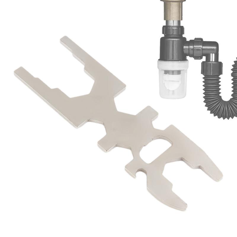 Shower Faucet Wrench Carbon Steel Hexagonal Faucet Hose Wrench With Bottle Opener Mouth Valve Core Repair And Installation Tool