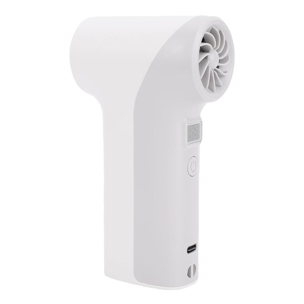 Handheld Turbo Fan 40000RPM High Speed 5 Gears Rechargeable Portable Handheld Fan with LED Light Roseate