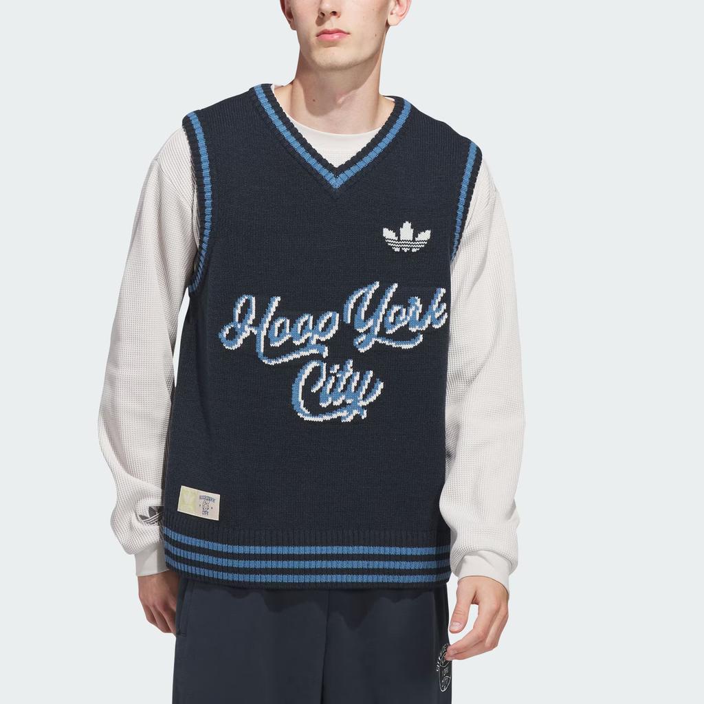 Adidas Originals X Hoop York City Collaboration Sweater Vest Unisex Vests JY4740