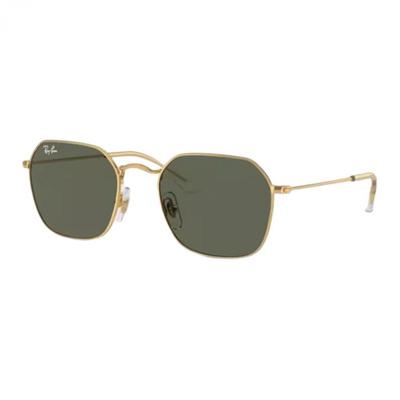 Солнцезащитные очки RayBan двухцветного дизайна, металлические, неправильной формы, унисекс, для пары, золотой стиль