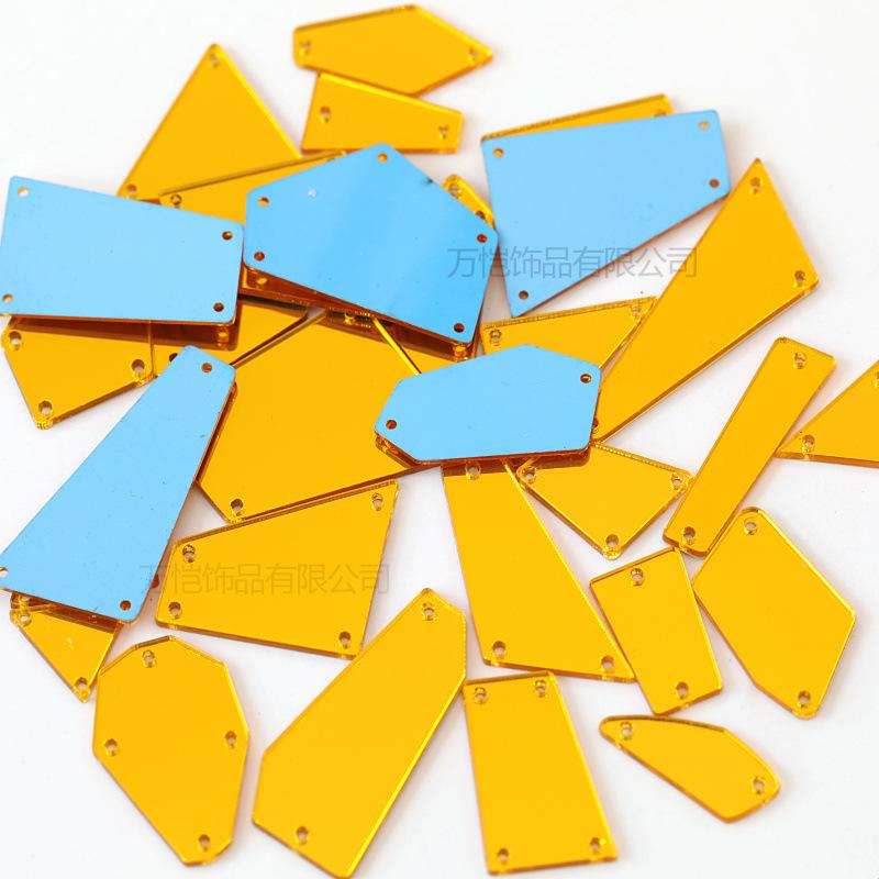 Акриловая ручная шовная дрель, зеркало специальной формы с плоским дном, сделай сам, украшение одежды, ювелирные изделия, зеркальные аксессуары, шовная дрель