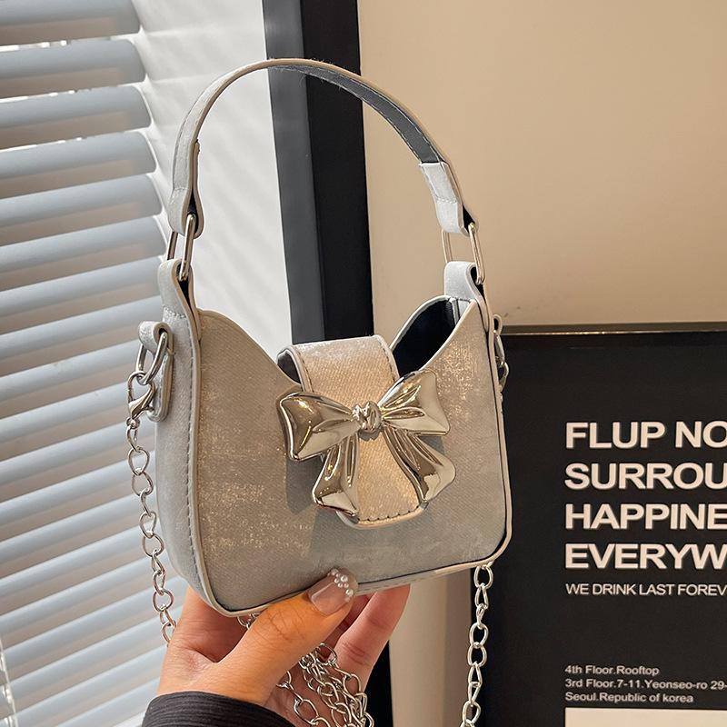 Сумка-бантик Niche Весенне-летний тренд Милая и классная мини-сумка-помада с цепочкой через плечо Маленькая женская сумка
