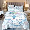 Милые комплекты постельного белья Cinnamoroll Одеяло Покрывало Пододеяльник Наволочка Наборы из 2-3 предметов Подарки для подростков и детей