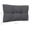 Vidaxl 2-Osobowa Sofa Ogrodowa Z Antracytowymi Poduszkami, Sosnowa