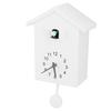 Bird House Wall Clock Bird Voice Call Nordic Style Bird House Pendulum Wall Hanging Clock for Office Bedroom Living Room