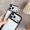 Прозрачный силиконовый бампер противоударный чехол для iPhone 17 Air 16 15 14 13 12 11 Plus Pro Max Металлическая защита камеры Жесткие крышки