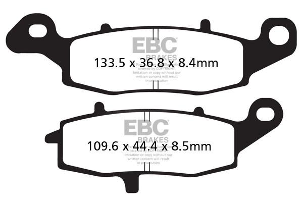 Klocki hamulcowe EBC FA231V V-PAD (kpl. na 1 tarcze)
