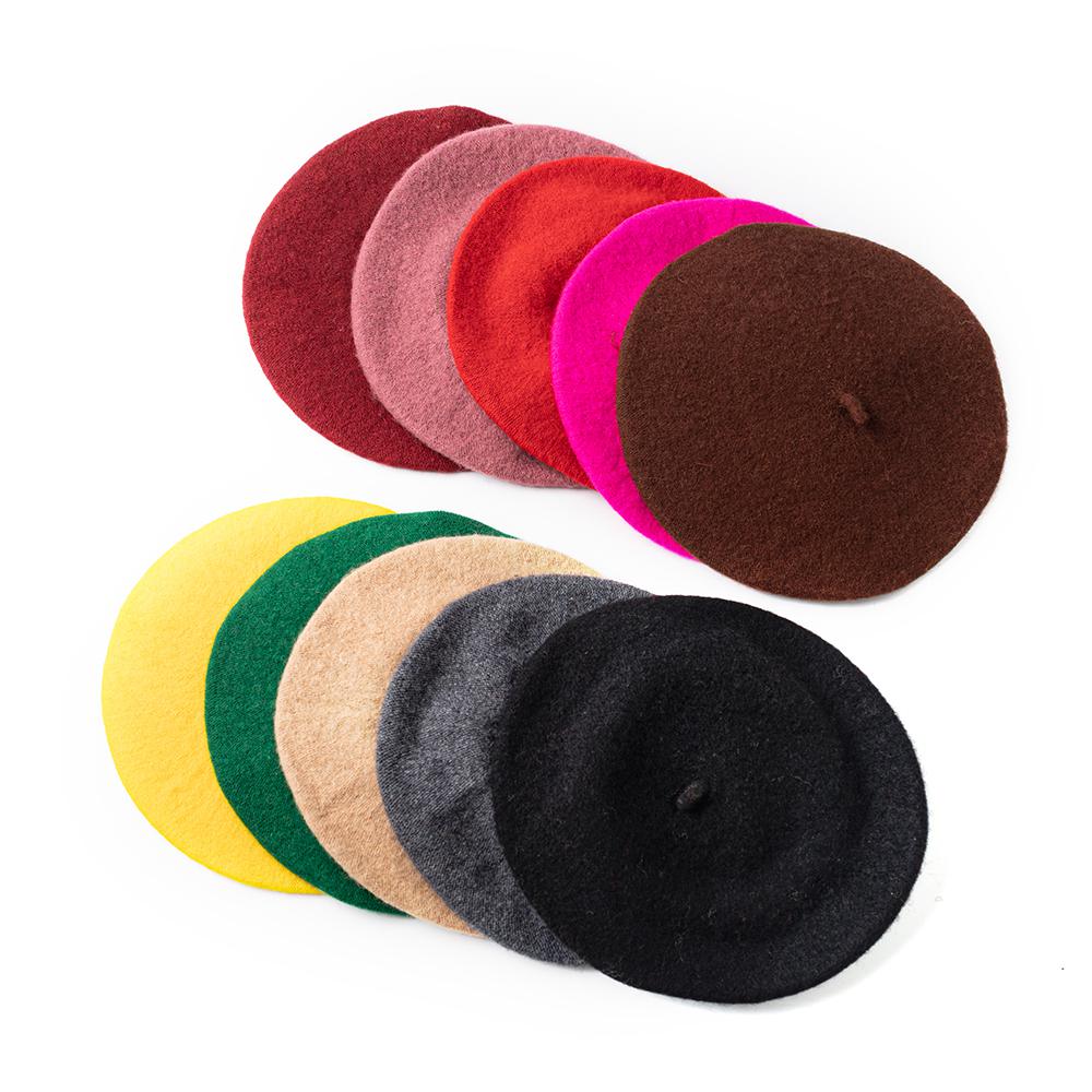 Классический французкий берет из шерстяной ткани. Цвета в ассортименте