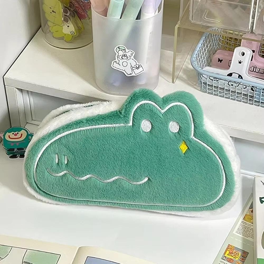 Плюшевая сумка Пингвин Пенал Большой вместимости Мультяшный плюшевый пенал Подарок для девочки