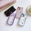 Мягкие чехлы для телефонов с кошачьими ушками для iPhone 16 15 13 12 11 Pro Max 14 Plus XR TPU Anti-Drop Прозрачная акриловая задняя крышка N82 Траектория полета