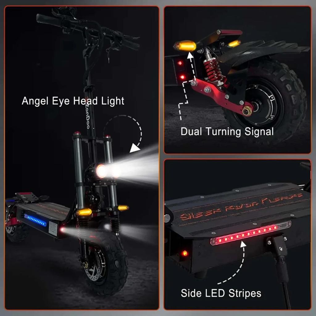 Boyueda S3 6000w 60v 38ah Electric Scooter Dual Motor Removable Seat Hydraulic Shock Absorption 11 Inch Off-road Tyre Escooter