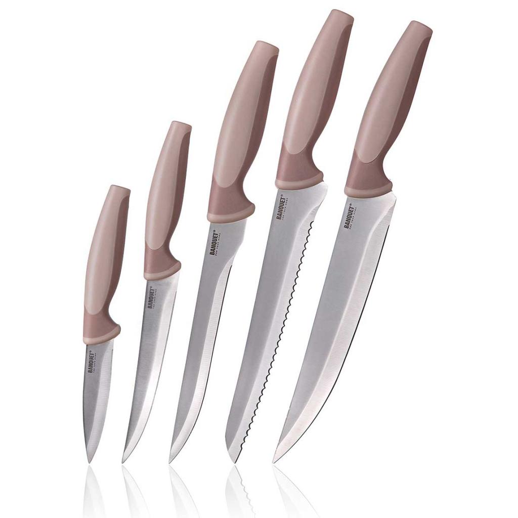 BANQUET TRINITY SET OF 5 KITCHEN KNIVES