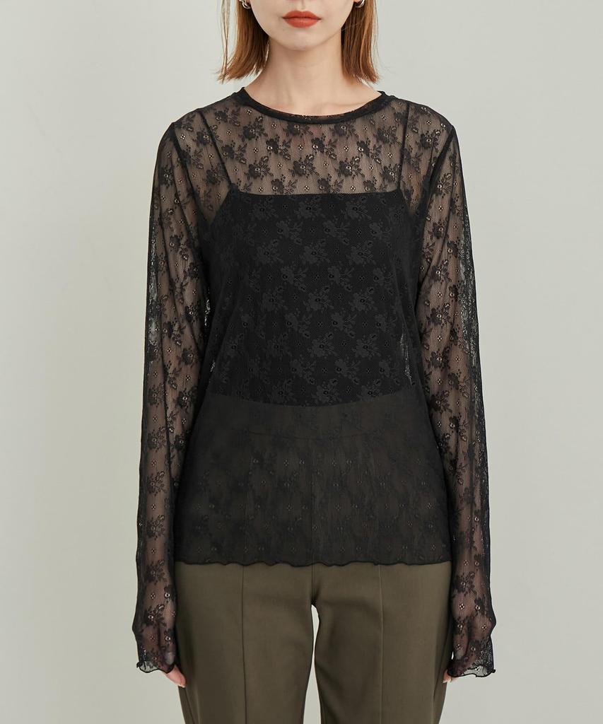 ROPE PICNIC Washable Lace Pullover/Sheer Innerwear, Women's, Off-White (16)