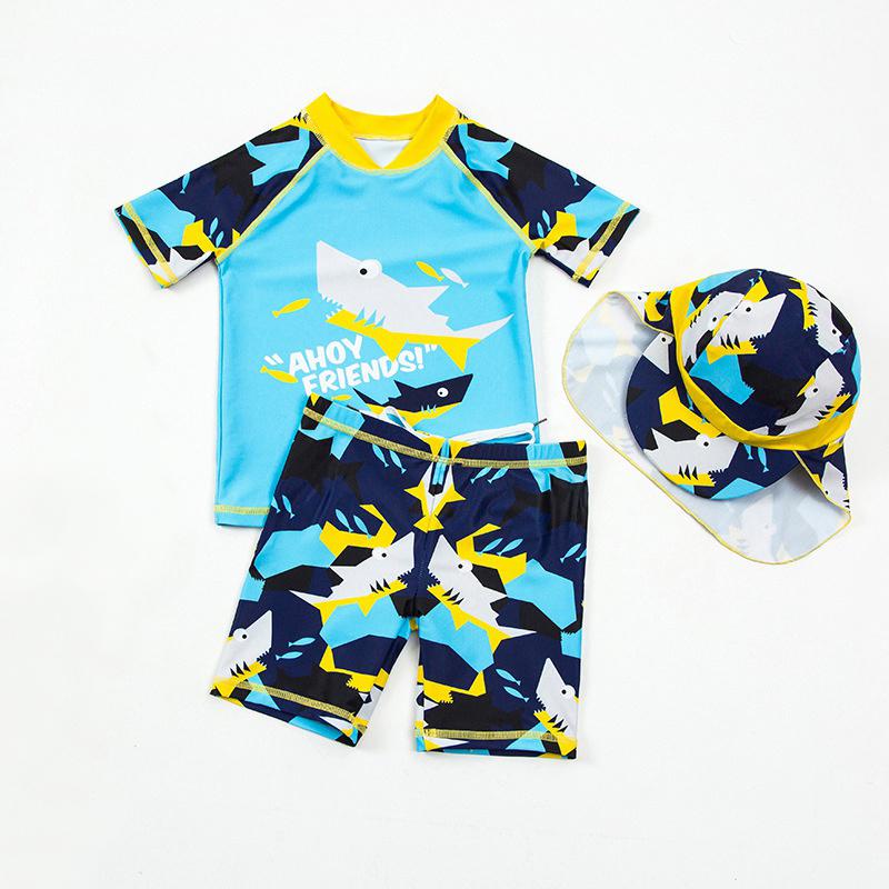 Baby Toddler One Piece Zip Sunsuits with Sun Hat Infant Beach Swimsuit