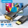 Vention DisplayPort To DVI Cable DP To DVI-D 24+1 Cable 1080P DP Male To DVI Male To Cable for Projector Monitor DP To DVI Cable
