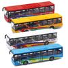 Alloy Car 15Cm Bus Model Diecast Double-Decker Pull Back Vehicle Children's Toy Car Bus Toy Car for Boys Girls Birthday Gifts