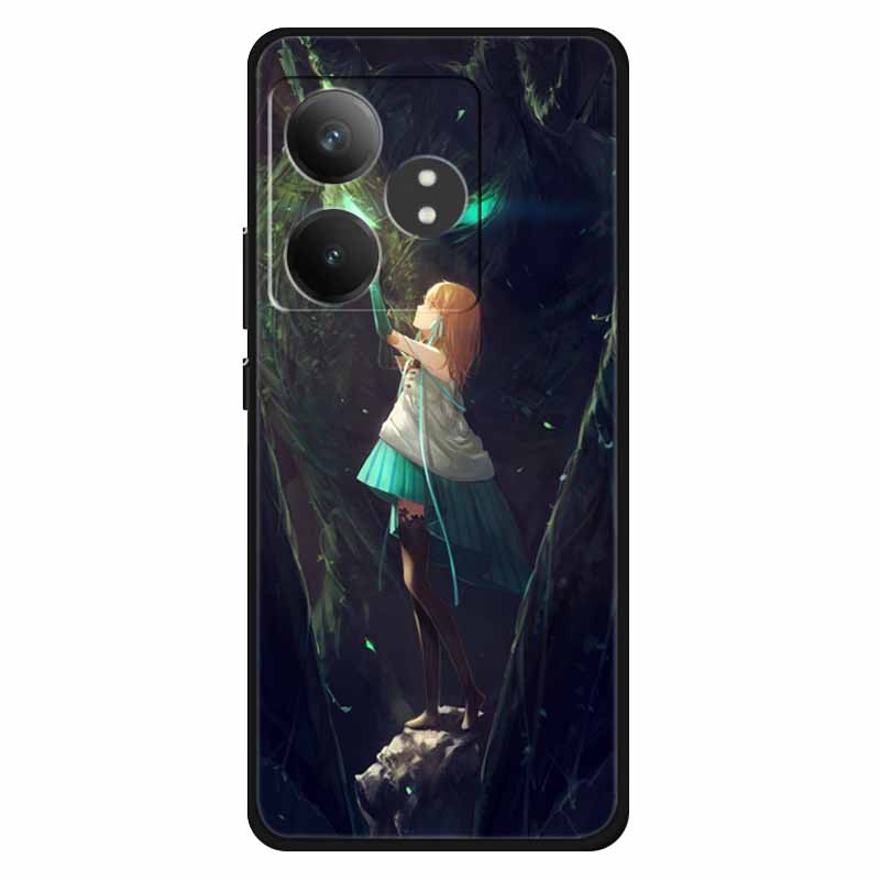 Чехол Для Realme GT 6T / GT 6 Чехлы Силиконовый Планета Расписной ТПУ Мягкая Задняя Крышка Телефона Для RMX3853 Защитный Чехол RMX3851 GT 6