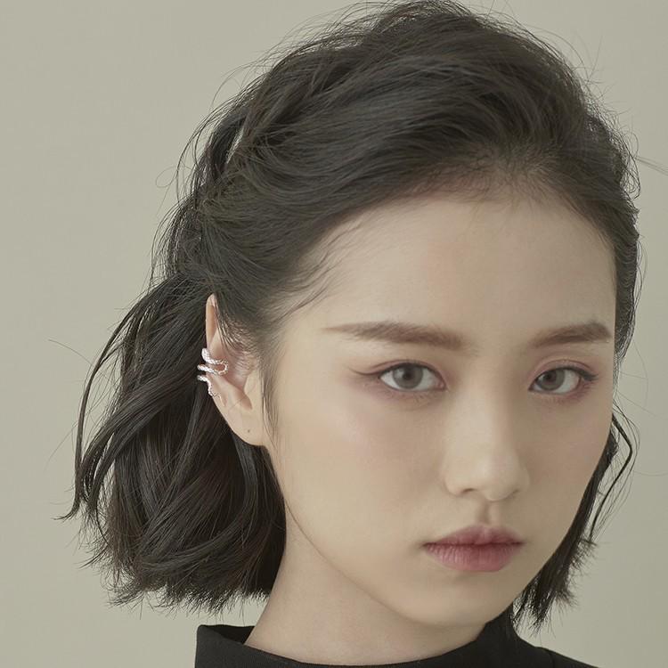 Шикарный кафф на ухо в форме змеи: Дизайн в стиле ретро премиум-класса, не требует пирсинга