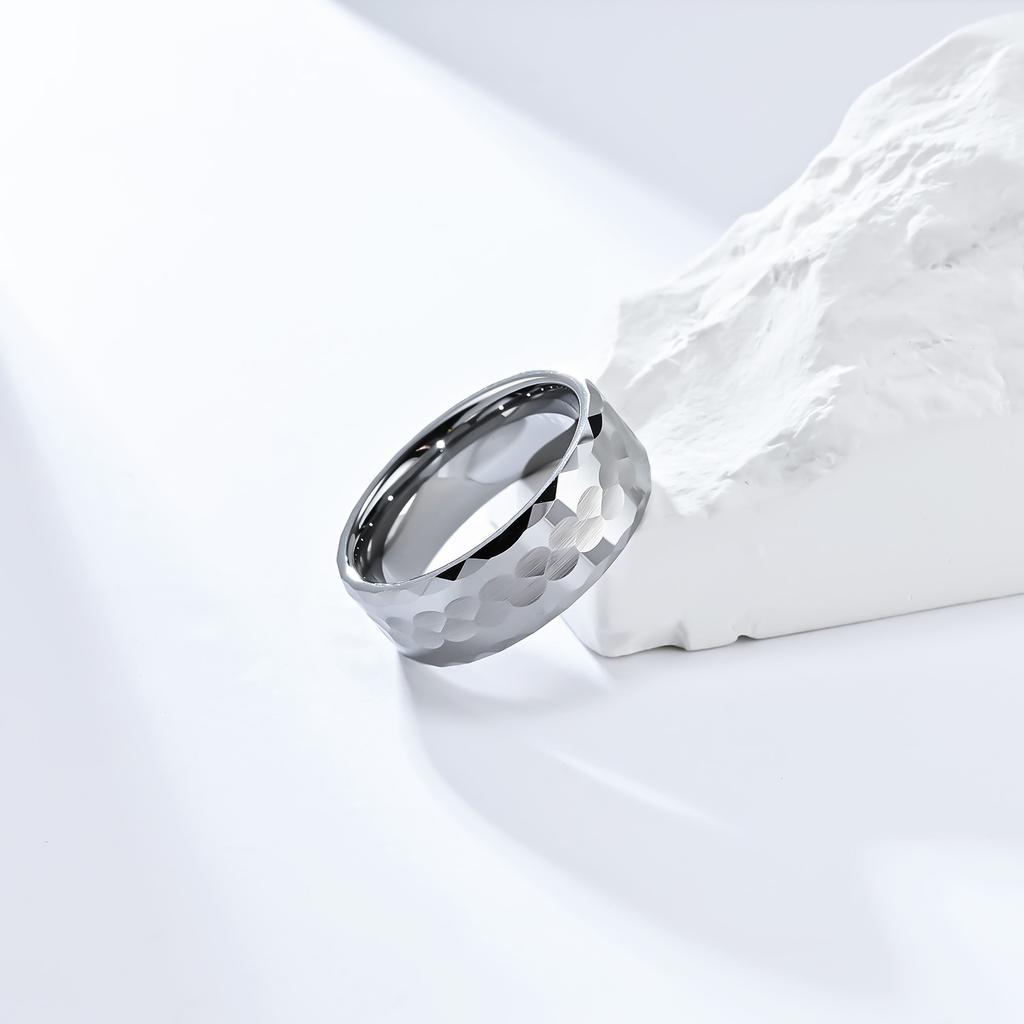 Мужское кольцо из вольфрамовой стали, простые аксессуары в стиле хип-хоп, женское свадебное предложение, ювелирные изделия, серебро, вольфрам, золото, черное кольцо для пары