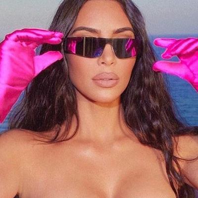 Солнцезащитные очки в стиле панк с плоским верхом, женские, Y2K, мужские, зеркальные, цельные, 2000-е, 90-е, эстетичные очки