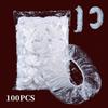 1pack(100шт / уп) В наличии Пластиковые оберточные крышки Эластичное горлышко Оптом Одноразовые шапочки для душа Пылезащитные крышки