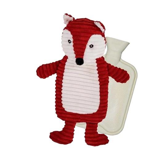 K Collection Fox 3D 750ml Hot Water Bottle And Cover