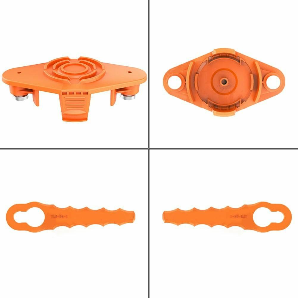 For Worx Lawn Mower TLW-01-2 Trimmer Head with 6 Cutting Blades