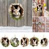 1/5Pcs Easter Rabbit Ornament Easter Bunny Tree Hole Acrylic Pendant Door Window Hanging Decoration for Holiday Home Decor